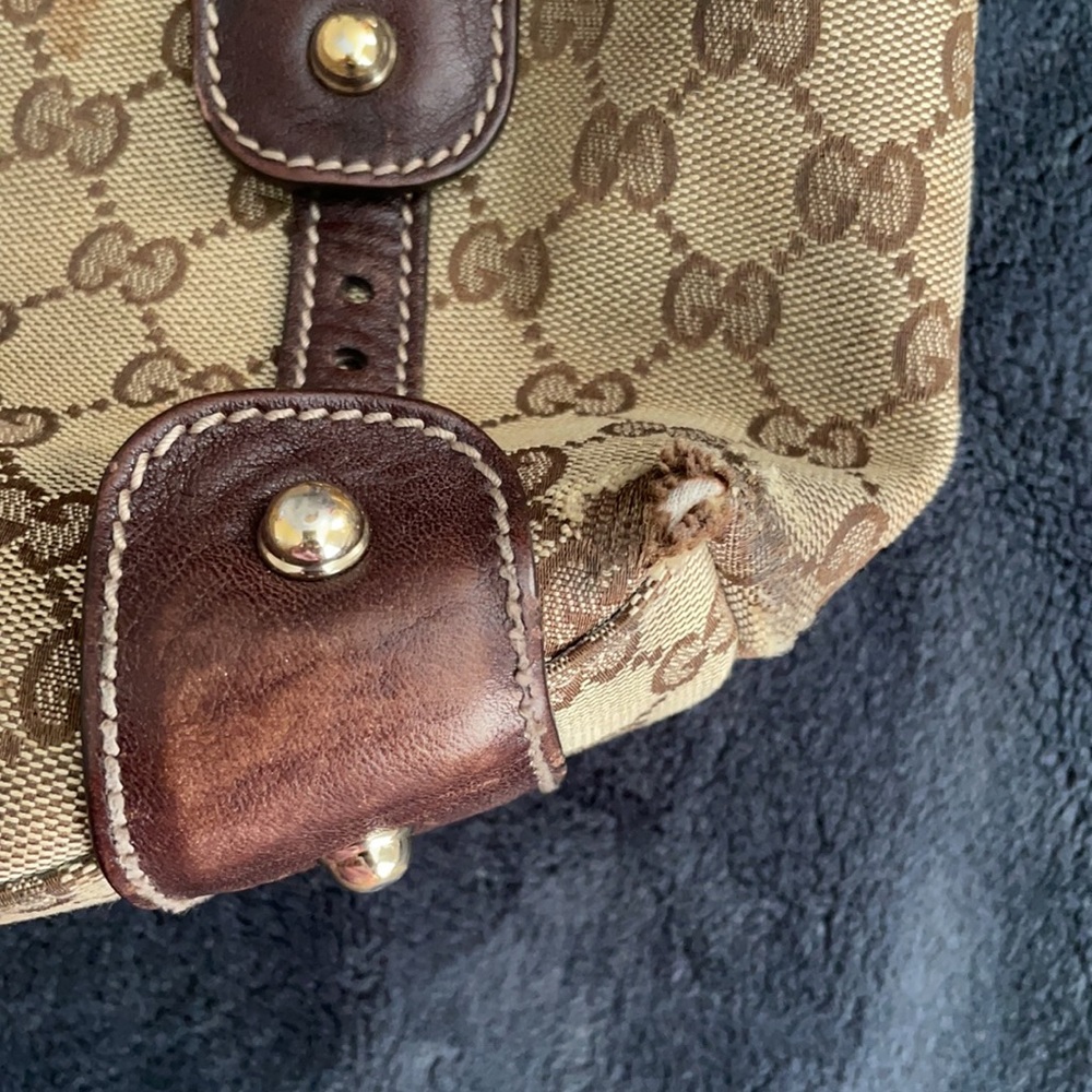 Gucci Pelham Hobo Canvas Bag Braided Strap - Picture 3 of 8